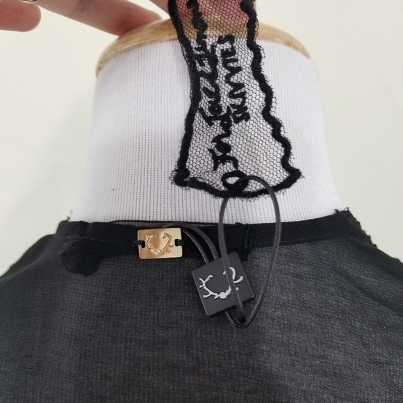 SOLD For Love and Lemons Annabelle robe black lace NWT - Picture 4 of 6